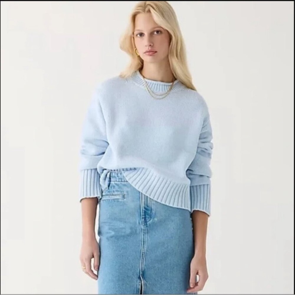 J. Crew Light Blue Turtleneck Sweater